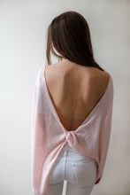 Open Back Twisted Knit Top | Claire de Lune Boutique